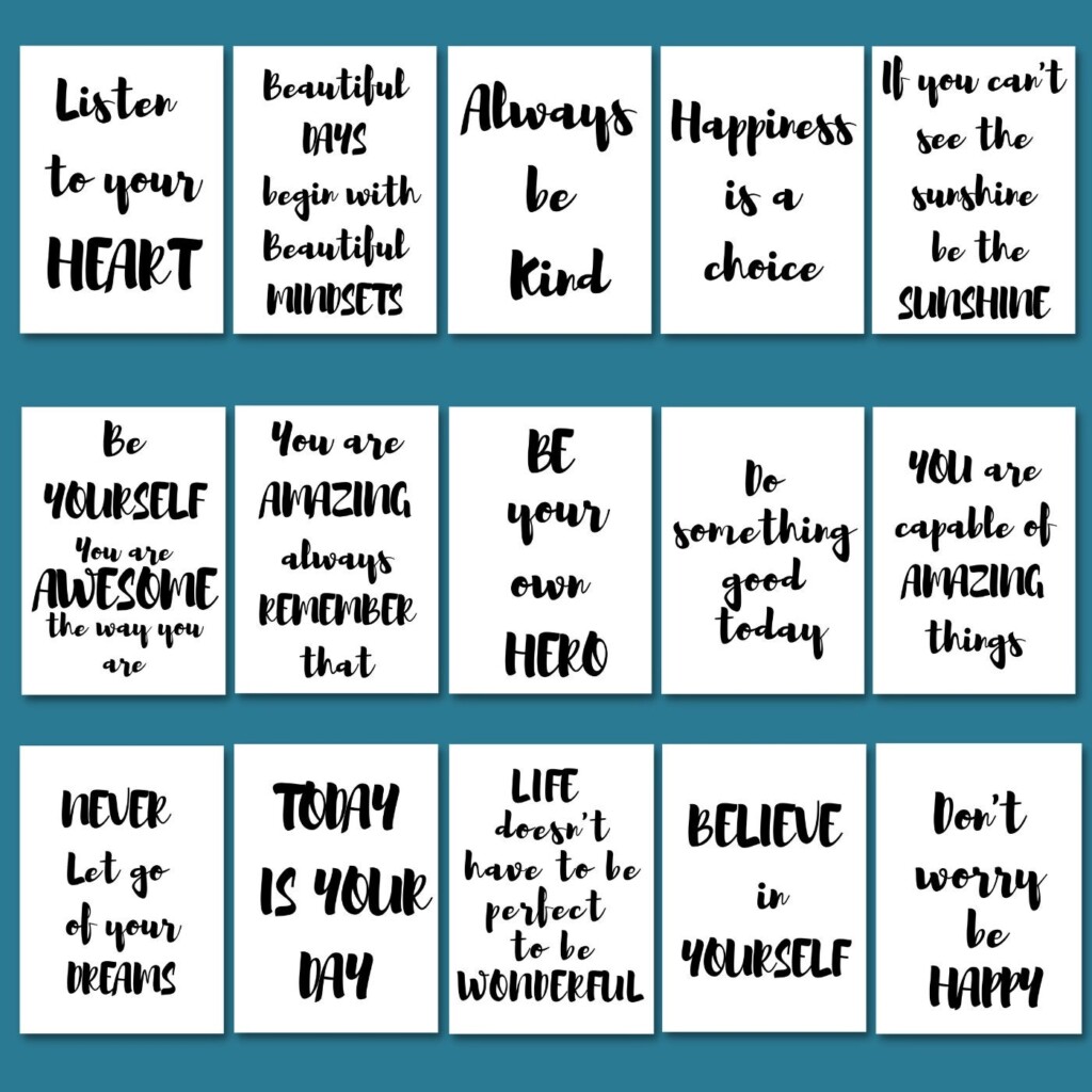 Inspiring Quotes Bundle Of 15 Pieces Printable Motivational 