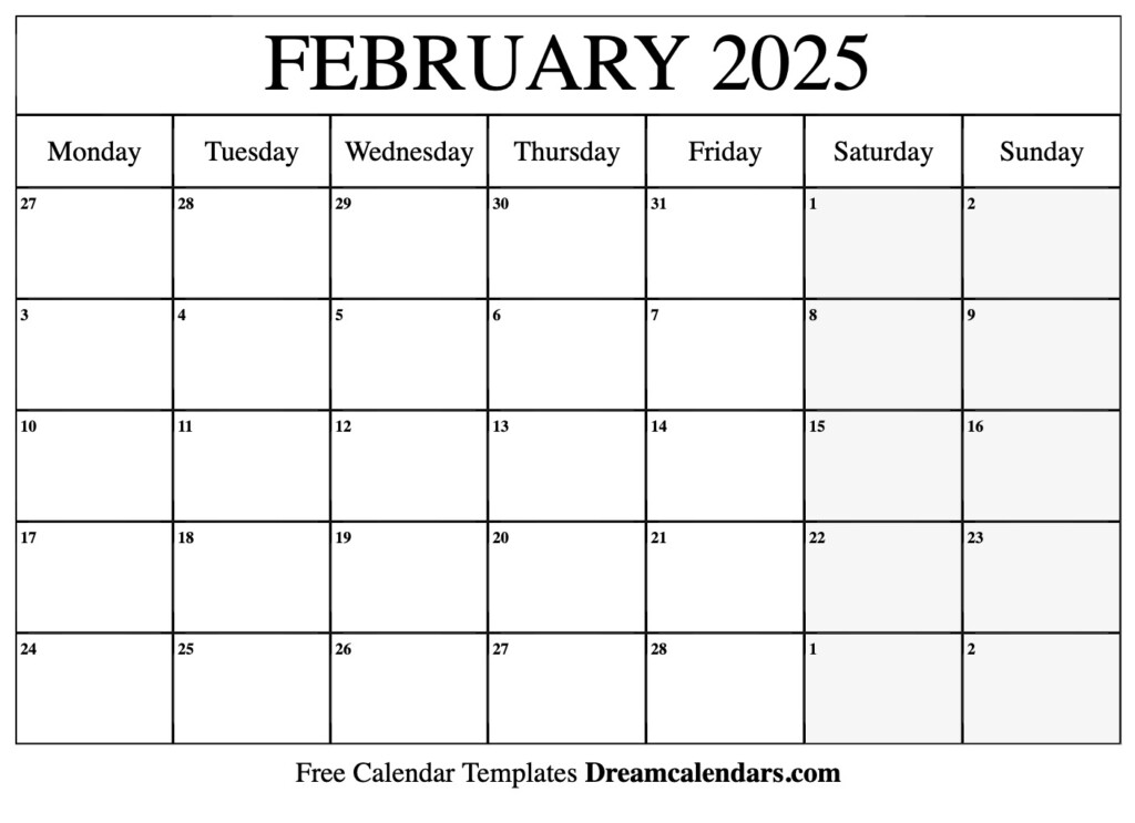 January Feb Calendar 2025 Printable Free Pdf Charles Taubman