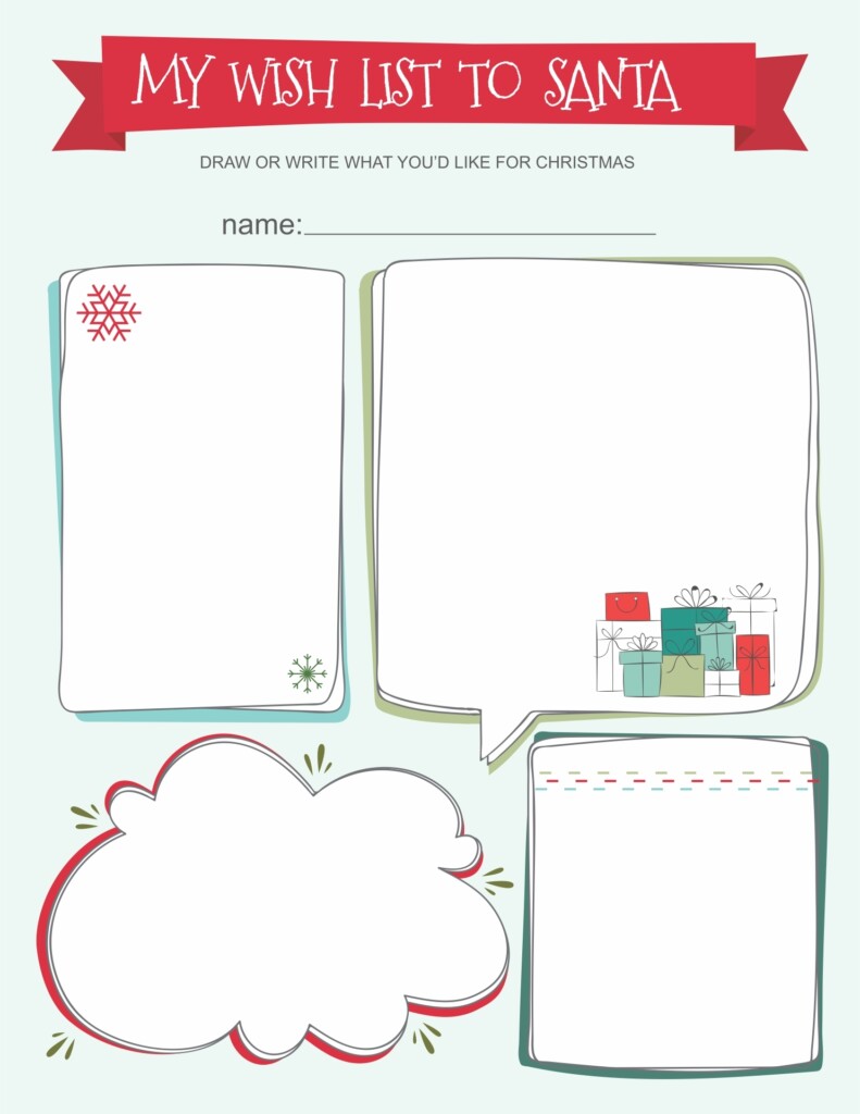 Kids Christmas Wish List 12 Free PDF Printables Printablee