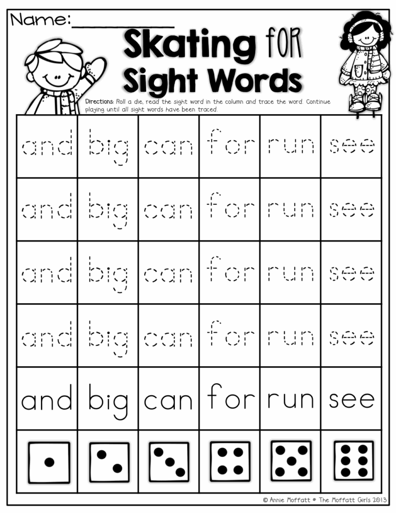 Kindergarten Sight Words Free Printable Worksheets Printable Sight 