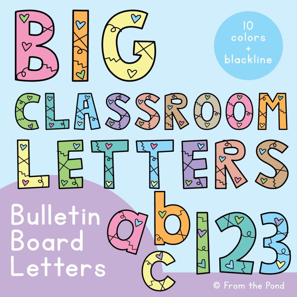 Large Printable Letters For Bulletin Boards Free Printable Pdf 