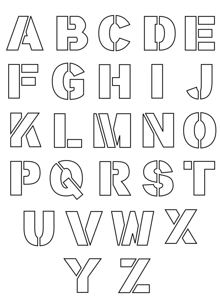 Letter Stencils Designs 11 Free PDF Printables Printablee