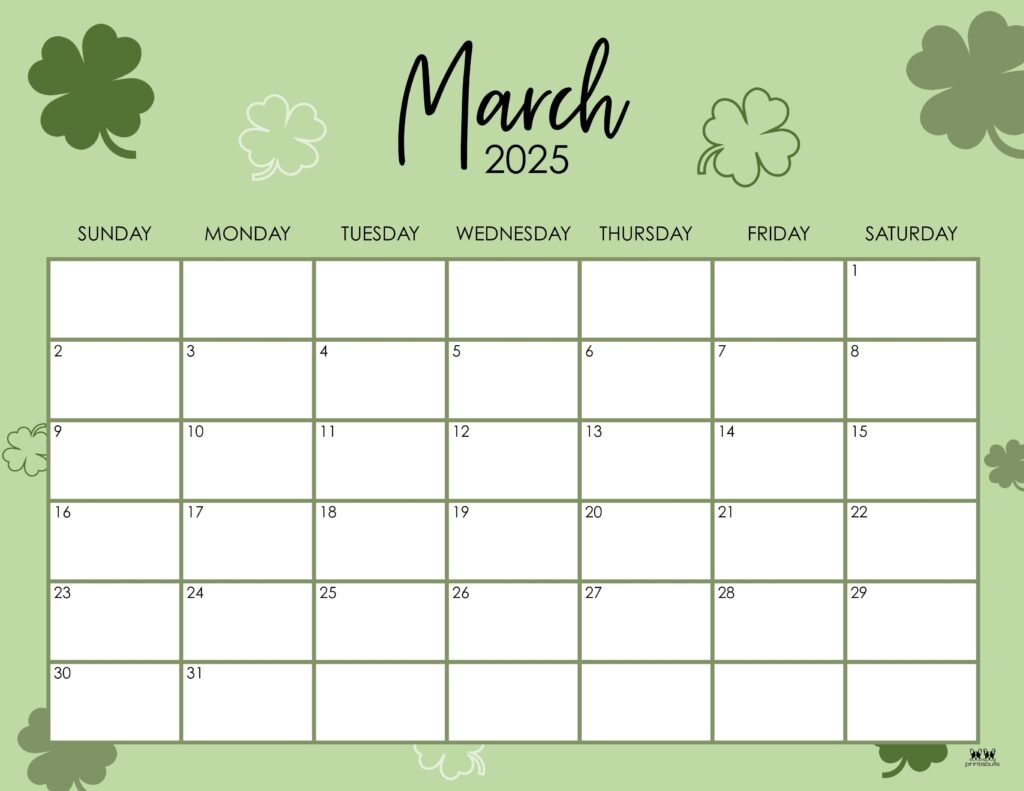 March 2025 Free Printable Calendar Printable Calendar 2025