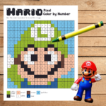 Mario Bros Free Printable Pixel Art FREE Printables