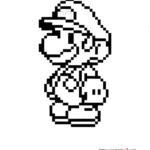 Mario Bros Free Printable Pixel Art FREE Printables