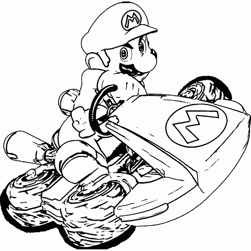 Mario Kart Coloring Pages Books 100 FREE And Printable 