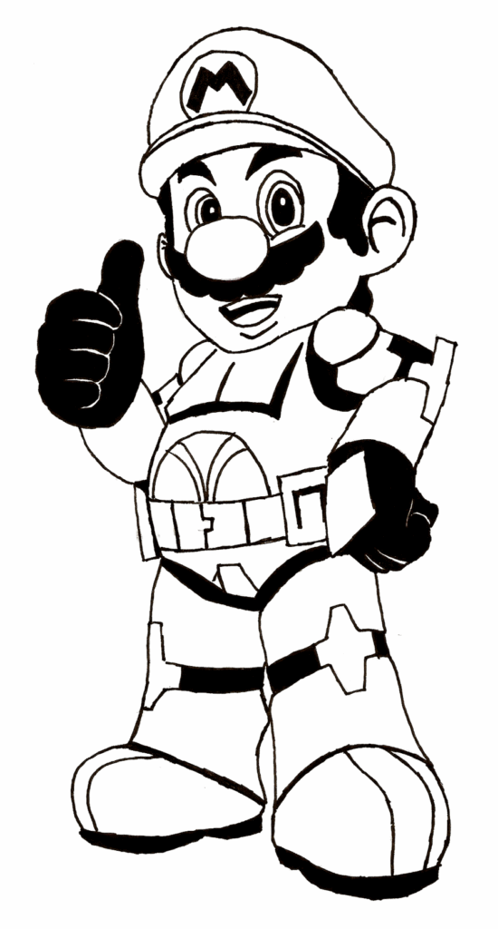 Mario Luigi Printable Coloring Pages Coloring Home
