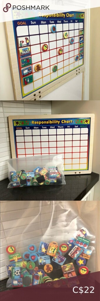 Melissa Doug Magnetic Responsibility Chart Chore Chart And White 