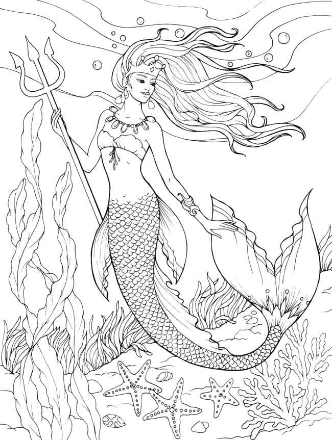 Mermaid Coloring Pages Printable Coloring Pages FREE