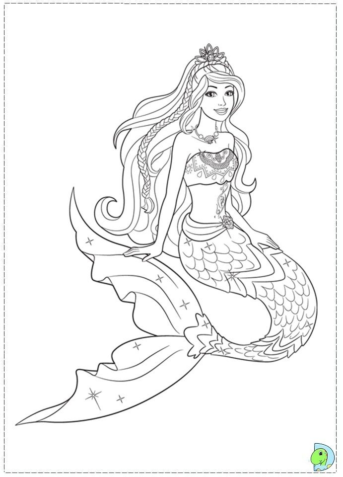 Mermaid Printable Coloring Pages Free Coloring Home
