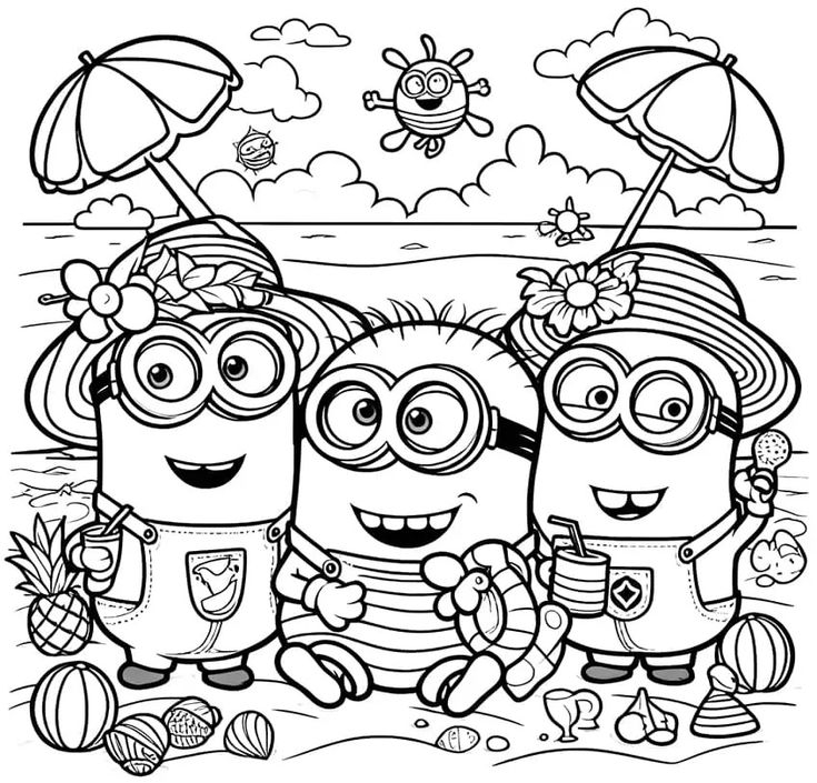 Minions Coloring Pages 52 Coloring Sheets For Fans Worksheets Library