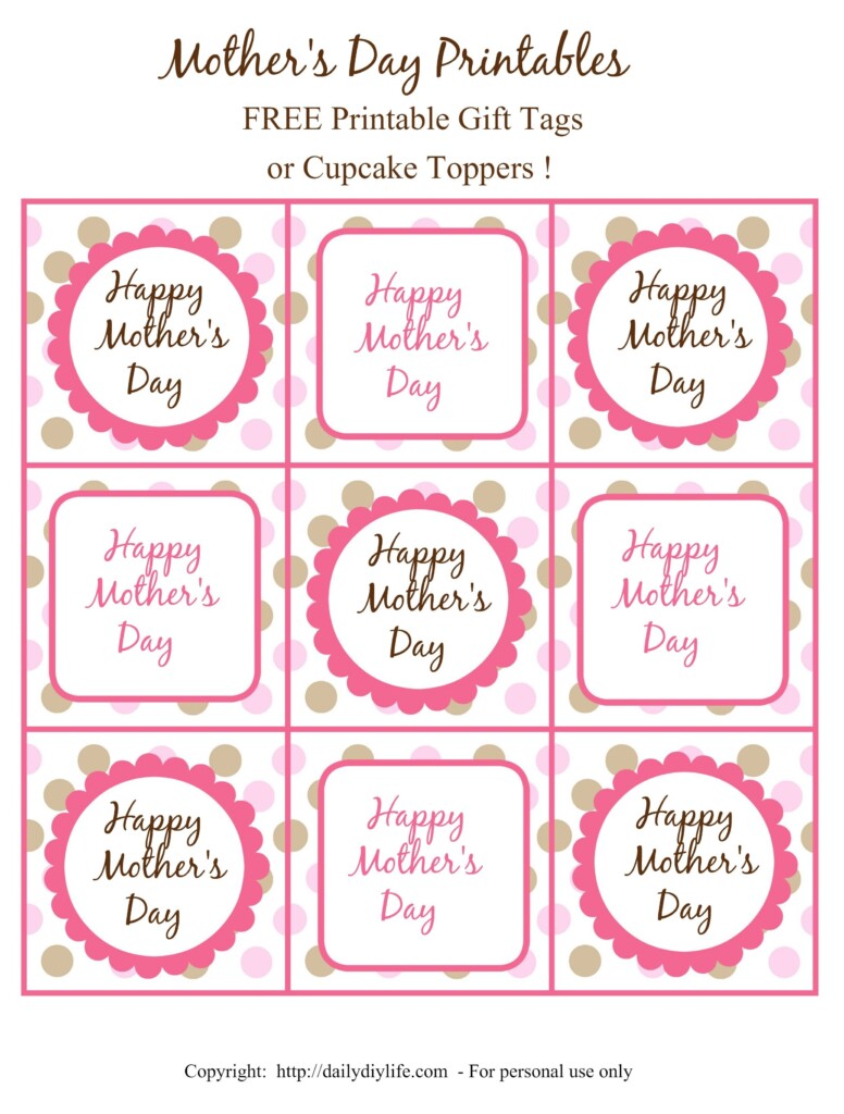 Mother 39 s Day Gift Tags Free Printable Web Free Printable Mother 39 s Day 