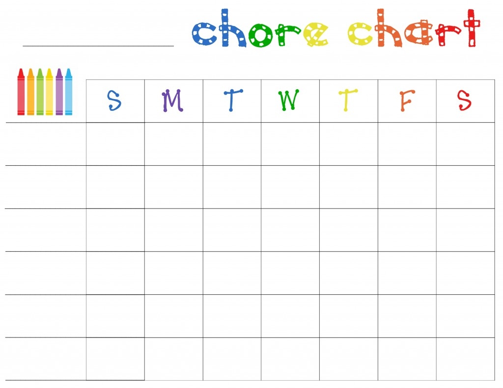 My Chore Chart Printable
