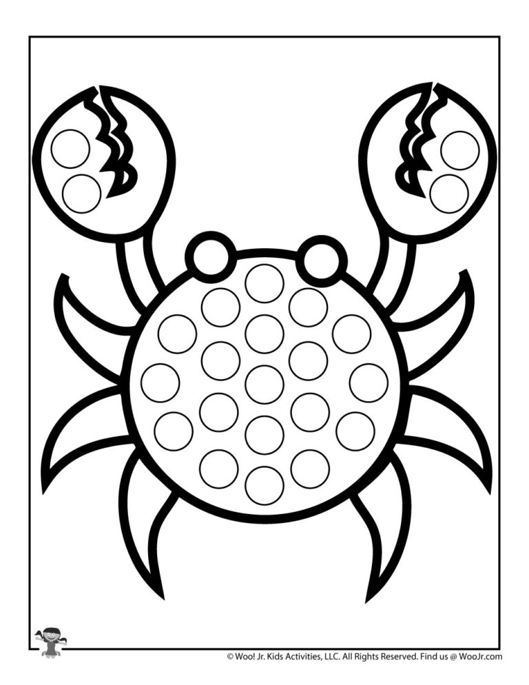 Ocean Dot Coloring Pages Woo Jr Kids Activities Children 39 s Publishing