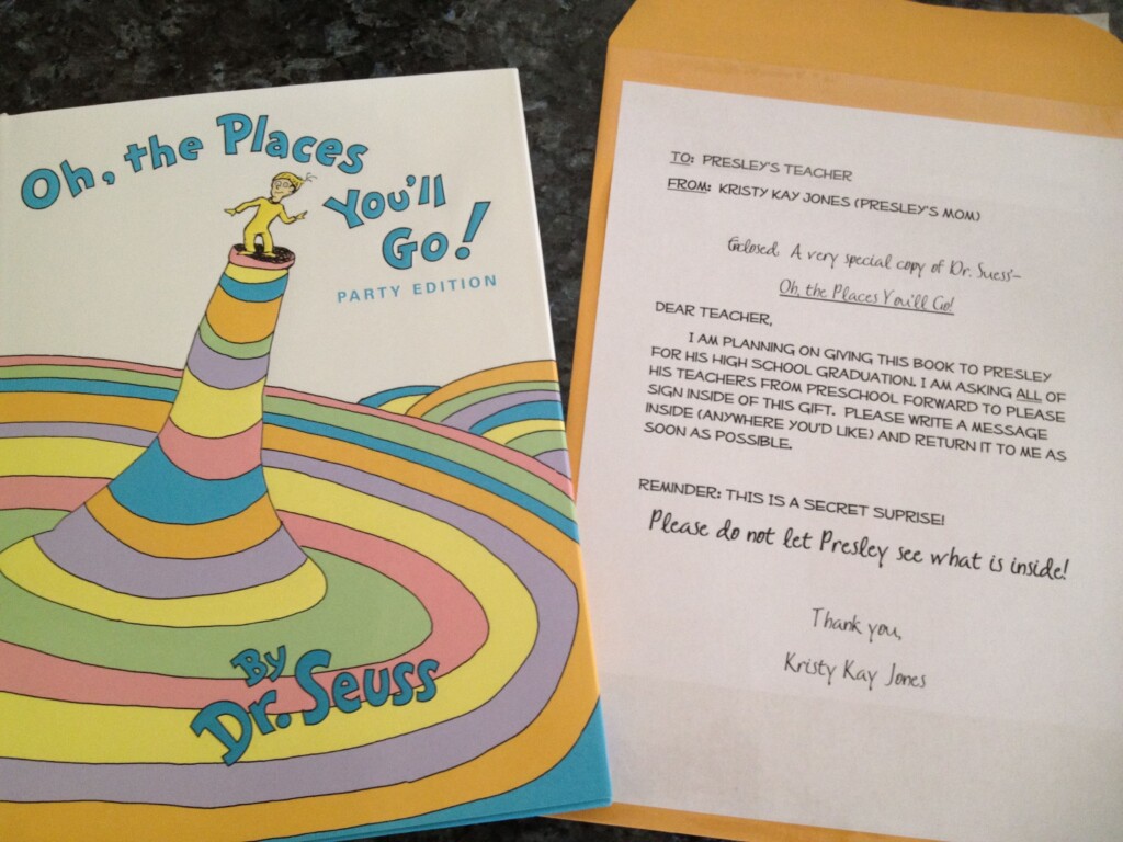 Oh The Places You Ll Go Teacher Note Printable