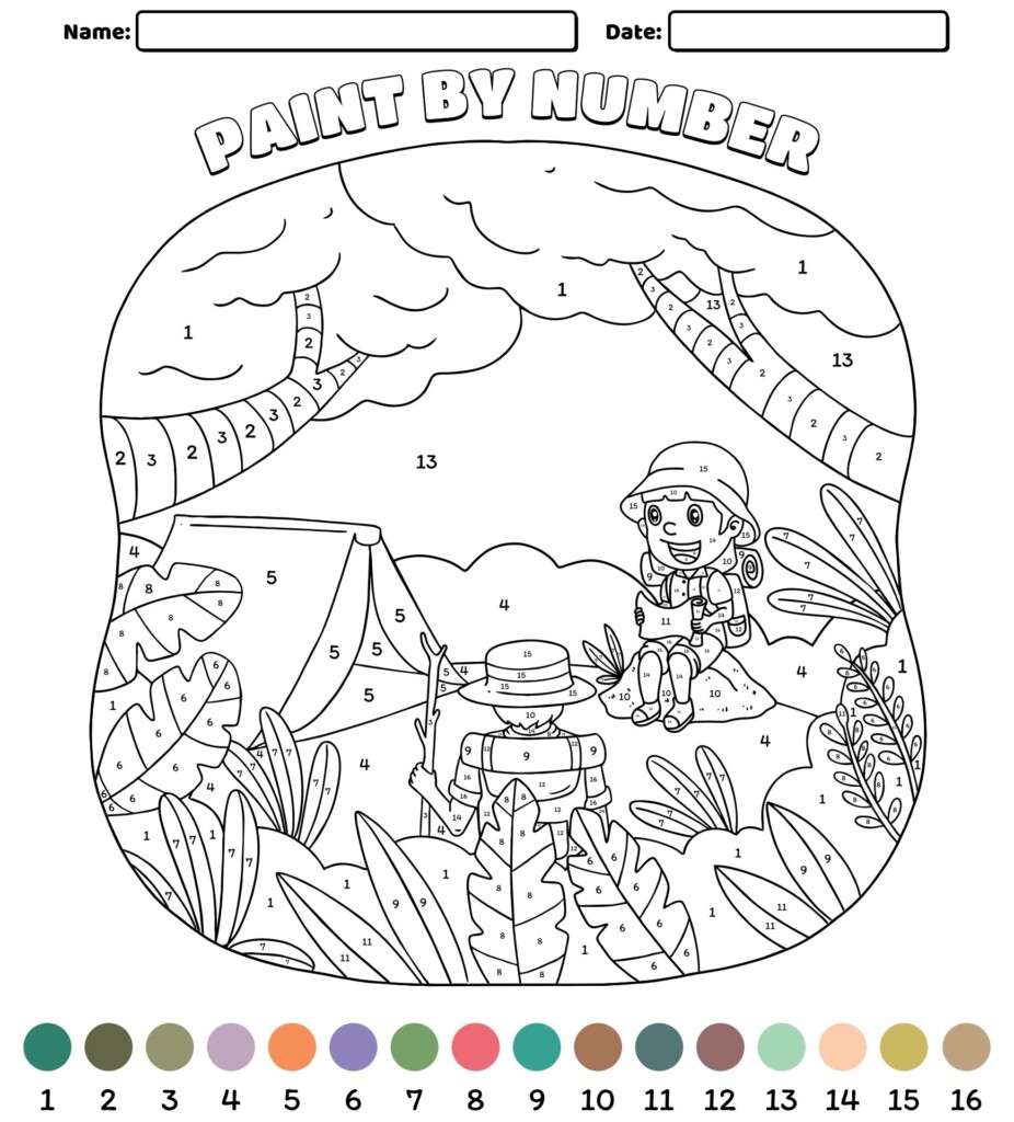 Paint With Numbers Printable