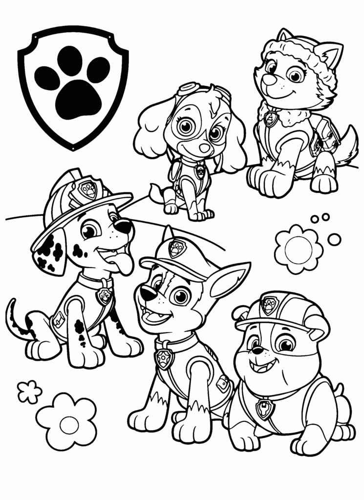 Paw Patrol Coloring Pages Free Printable Free Printable Templates My 