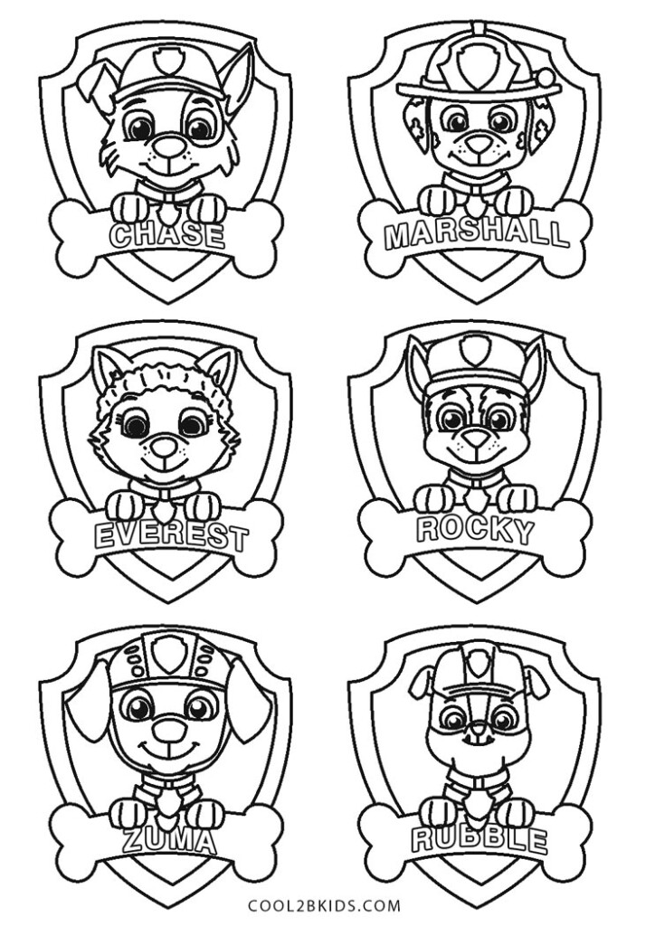 Paw Patrol Coloring Sheets