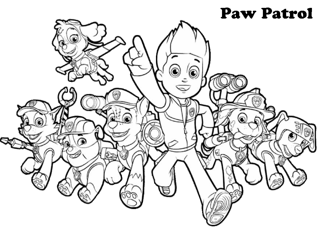 Paw Patrol Printable Coloring Pages