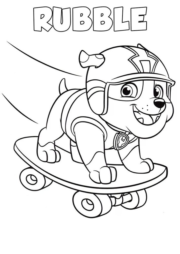 Paw Patrol Printable Coloring Pages