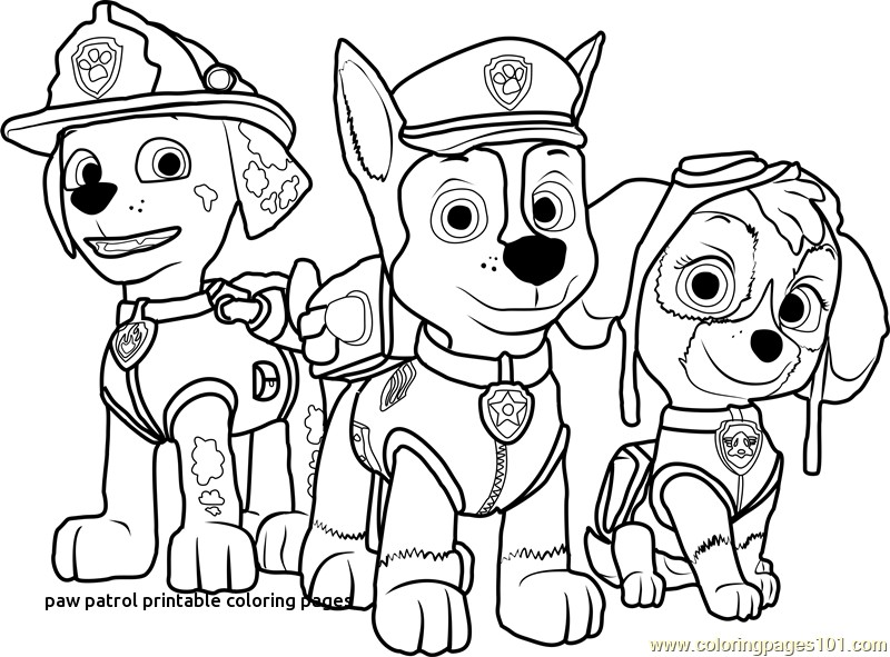 Paw Patrol Printable Coloring Pages At GetDrawings Free Download