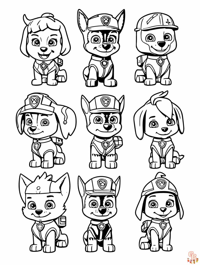 Paw Patrol Printable Pictures To Colour Free Infoupdate