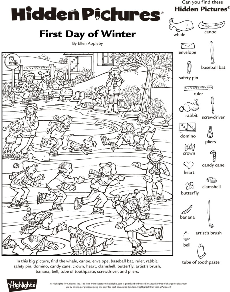 Pdf Free Printable Hidden Pictures Worksheets Printable Worksheets