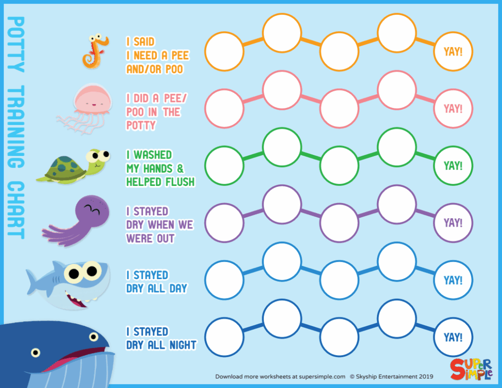 Potty Training Chart Printable Pdf Printable Word Searches