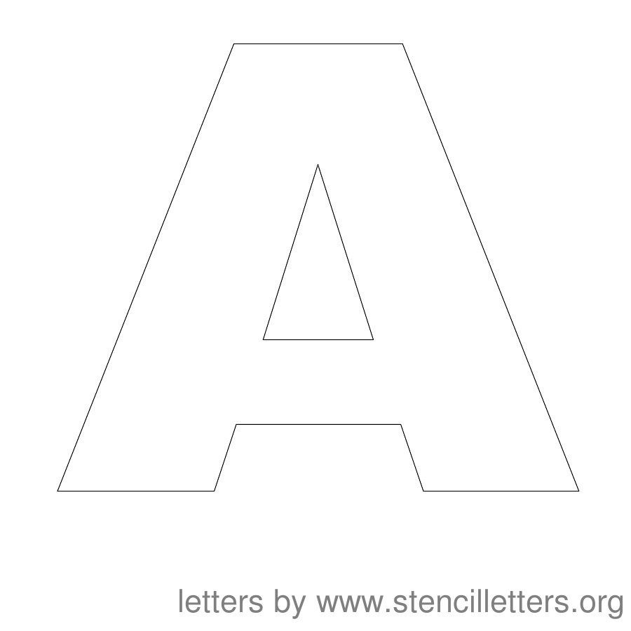 Printable 4 Inch Letter Stencils A Z Free Printable Stencils Free 