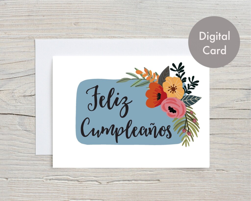 Printable Birthday Cards Spanish Printable Lab