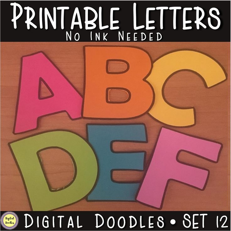 Printable Bulletin Board Letters SET 12 Bulletin Board Letters FREE