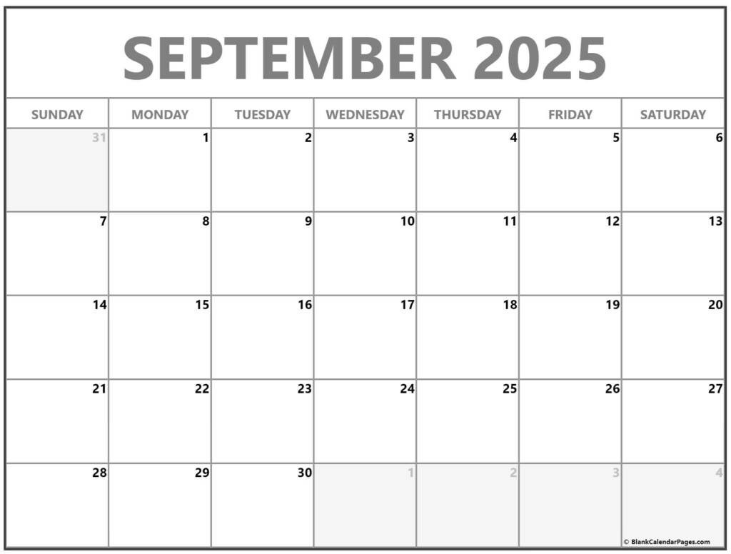 Printable Calendar Sept 2025 Jake Allcot