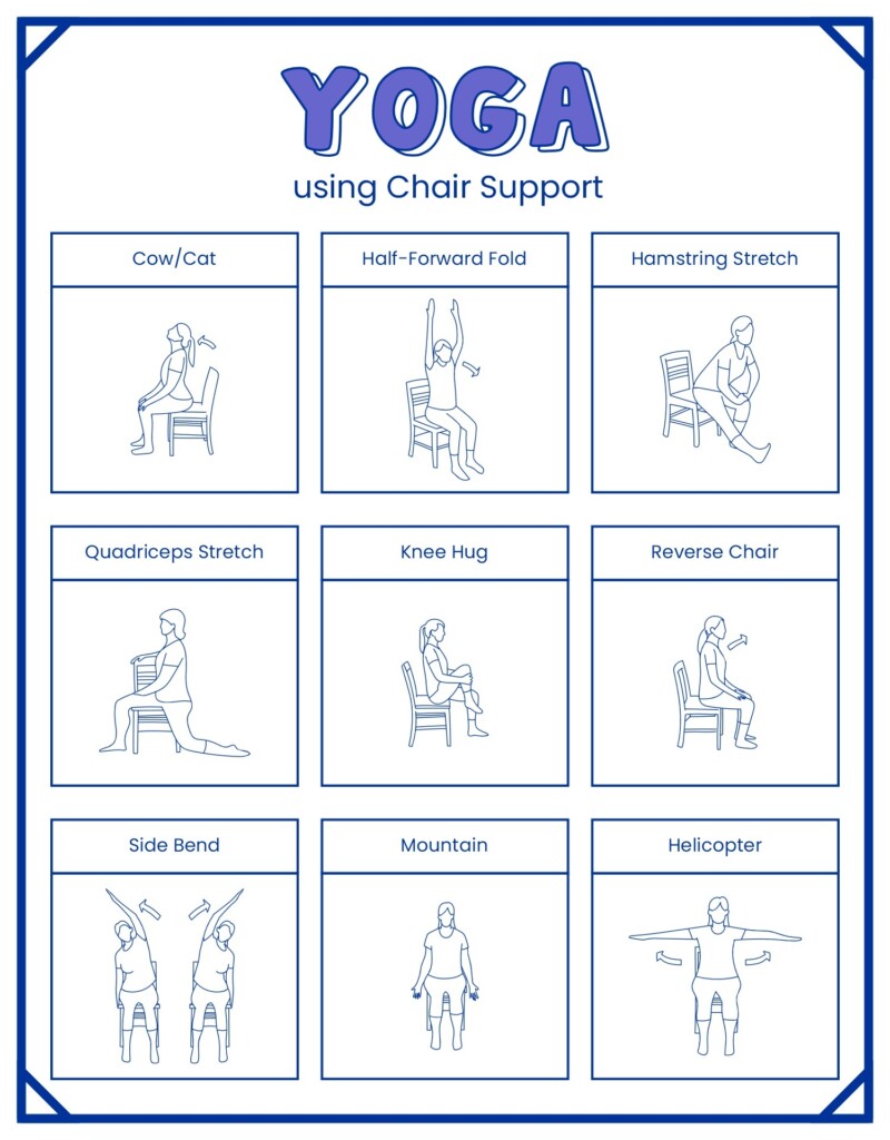 Printable Chair Yoga Poses Pdf For Seniors Free Infoupdate