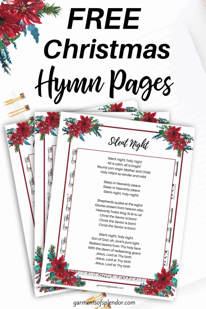 Printable Christmas Hymns Lyrics Printable Free Templates