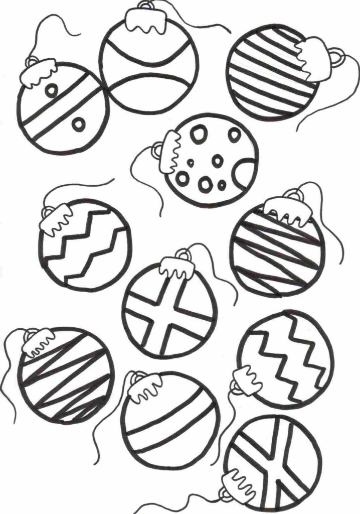Printable Christmas Ornaments For Kids Coloring Home