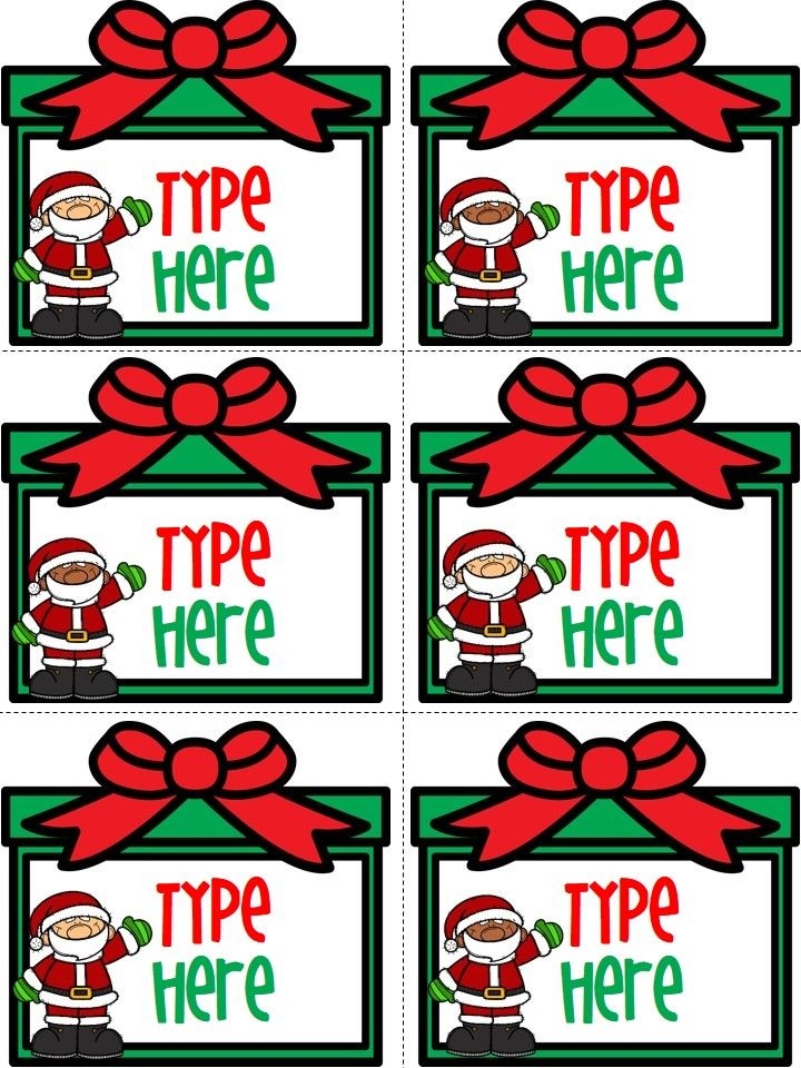 Printable Christmas Tags Editable Printable Calendars AT A GLANCE