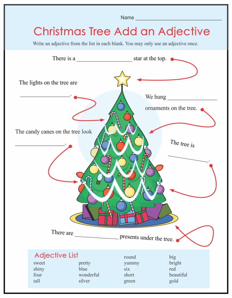 Printable Christmas Worksheets For Kids