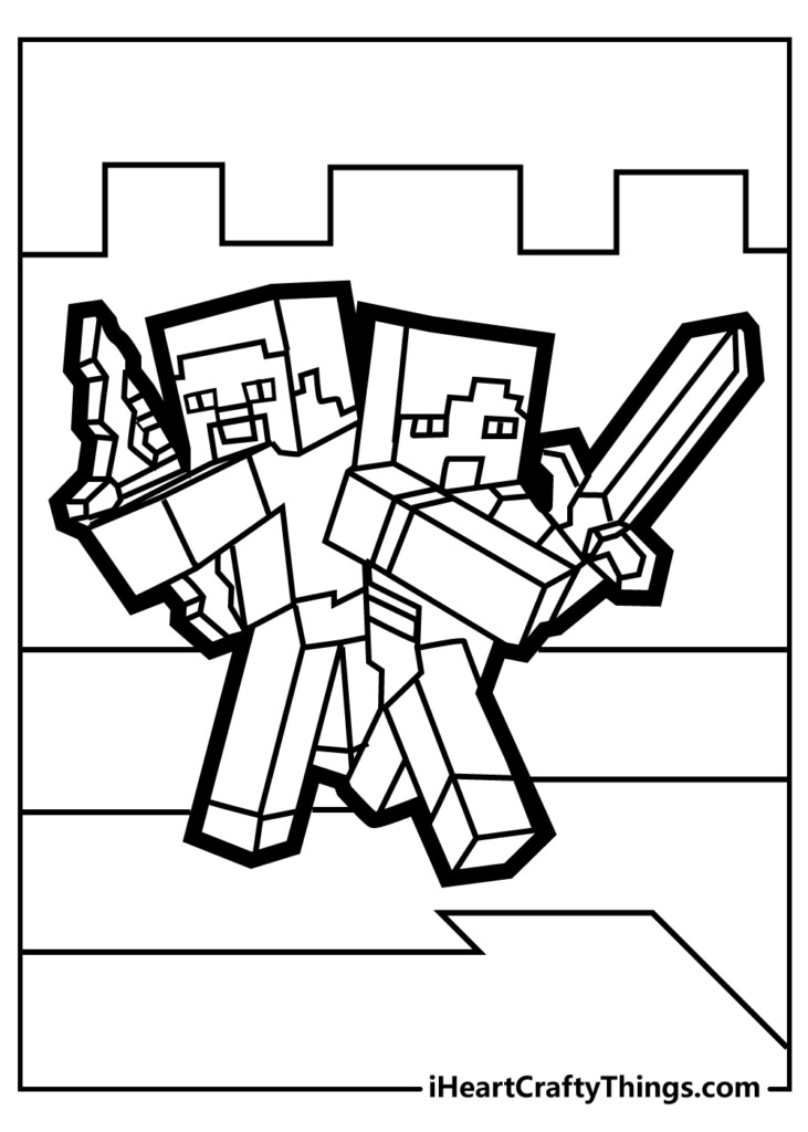 Printable Coloring Minecraft