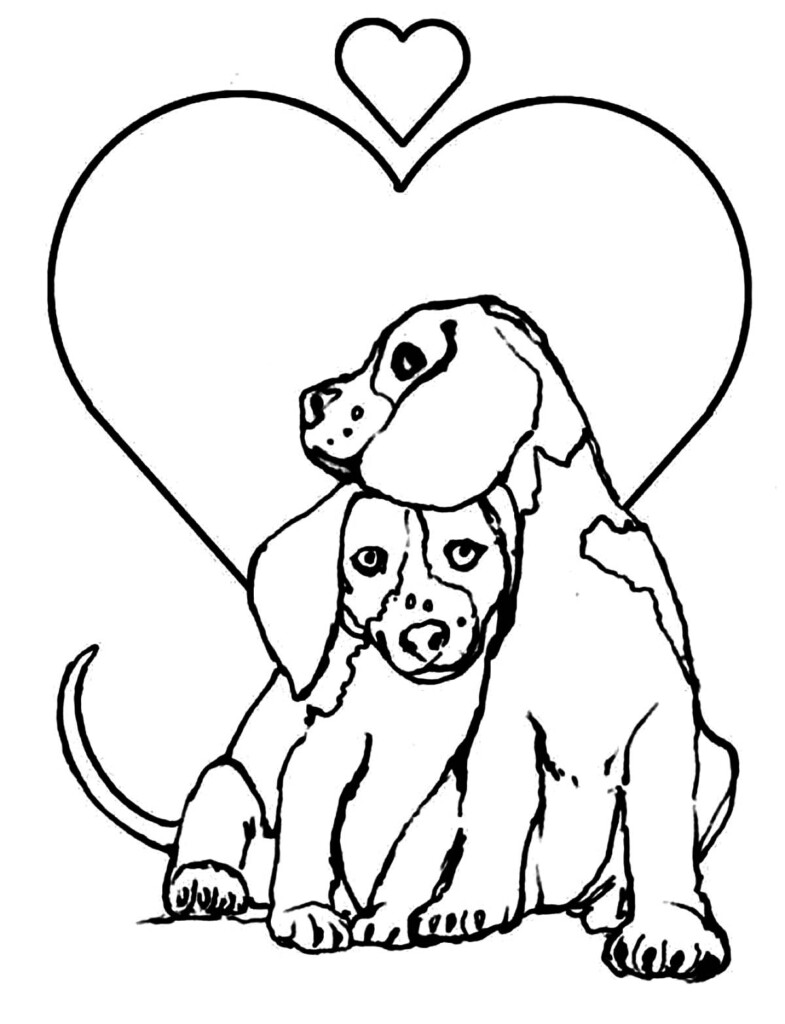Printable Coloring Page Dog