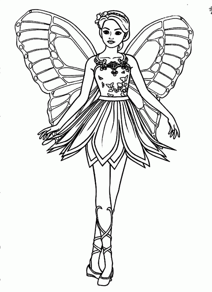 Printable Coloring Pages Barbie Coloring Home