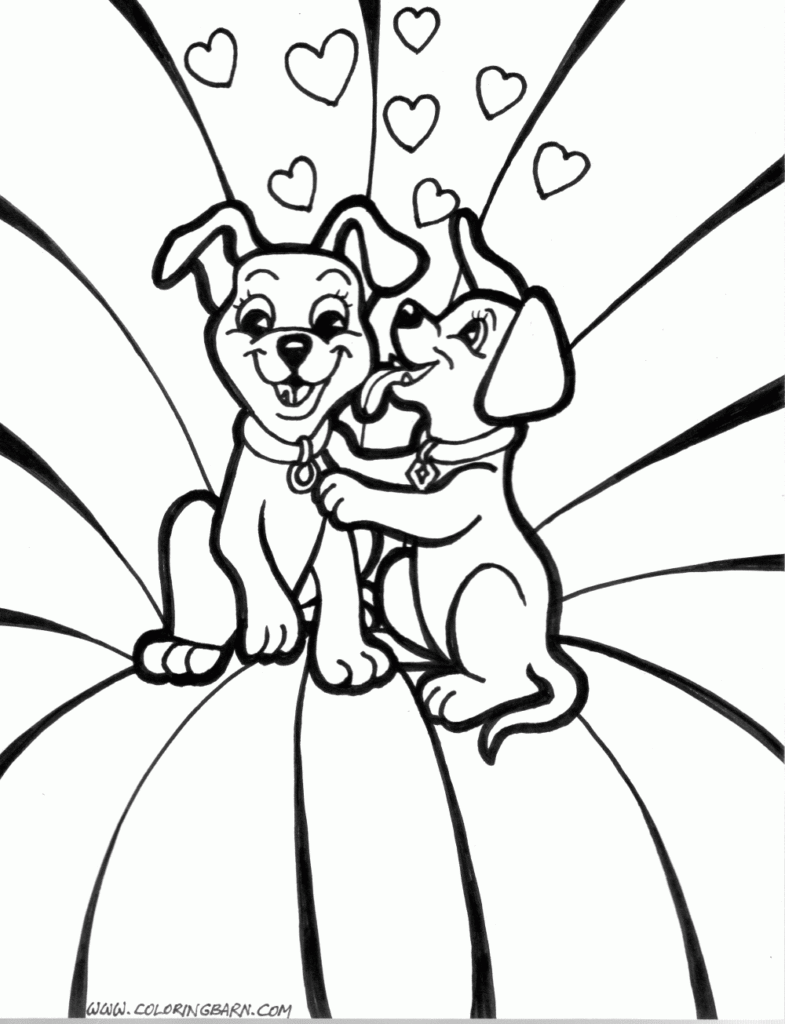 Printable Coloring Pages Puppies Coloring Home