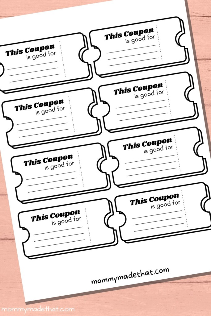 Printable Coupon Template Blank