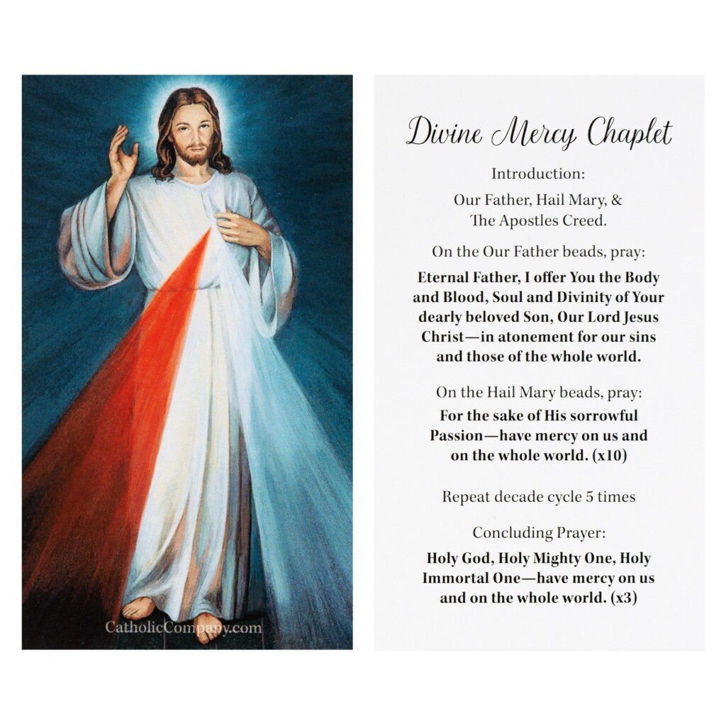 Printable Divine Mercy Chaplet Printable Calendars AT A GLANCE