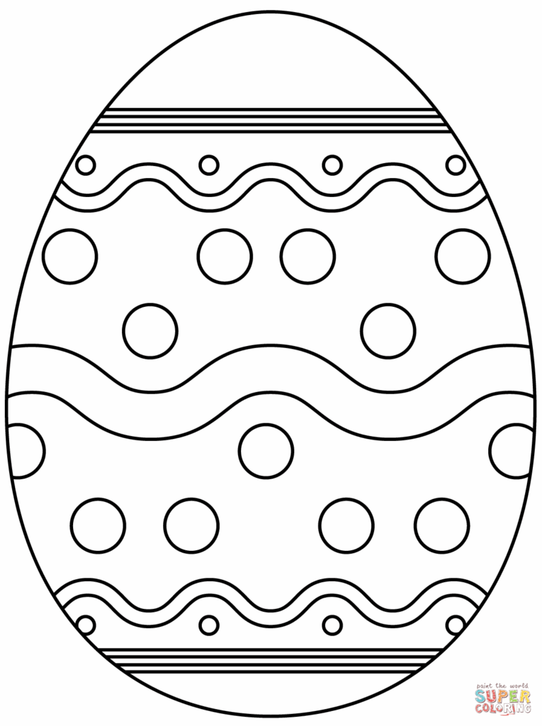 Printable Easter Egg Coloring Pages At GetColorings Free 