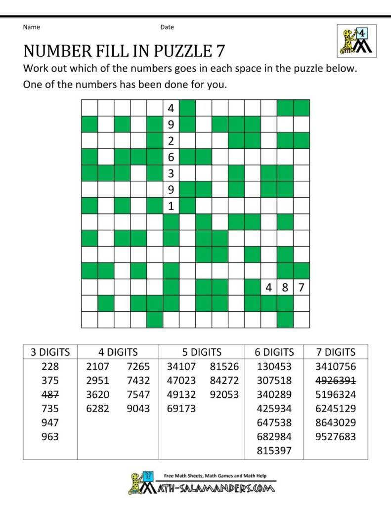 Printable Fill Ins