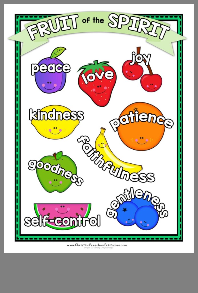 Printable Fruits Of The Holy Spirit Printable Yearly Calendar