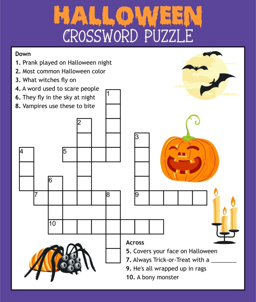 Printable Halloween Crossword Puzzles Word Searches Word Search Maker
