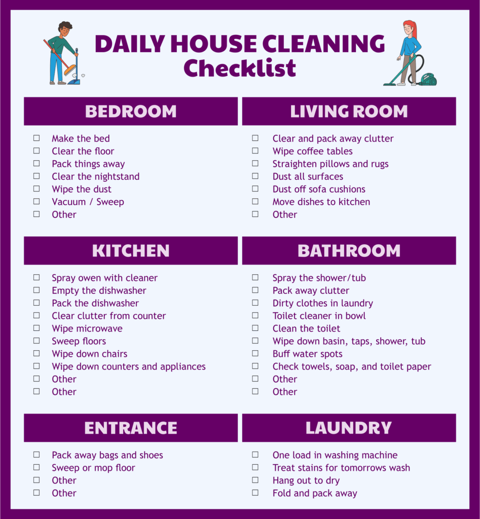 Printable House Cleaning Checklist Printable Cleaning Checklist Hot 