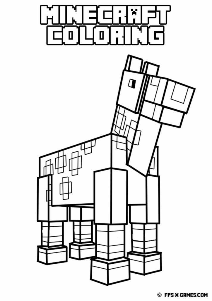 Printable Minecraft Coloring Pages Coloring Home