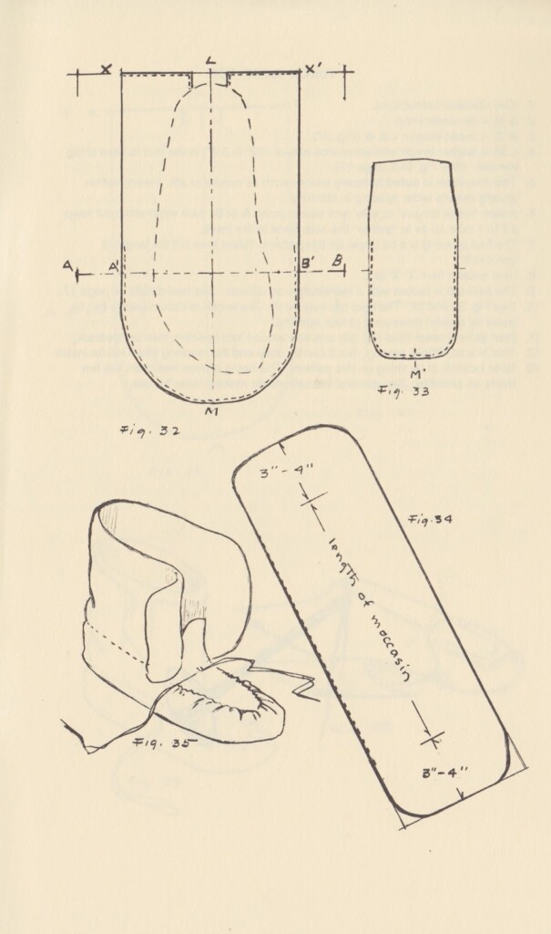 Printable Moccasin Boot Pattern